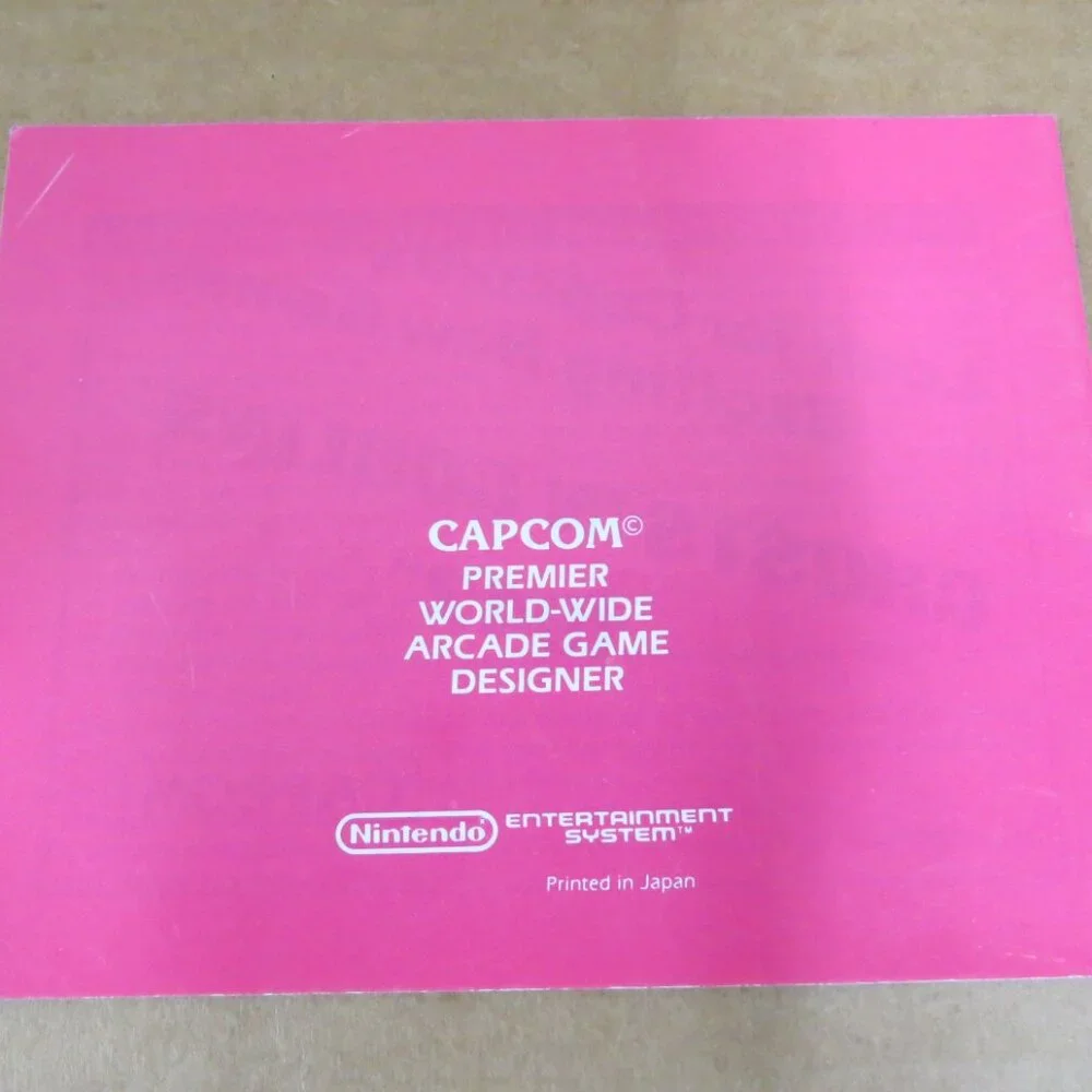 Nintendo Capcom Commando NES Manual Only, 1986 No Game, Instruction Booklet